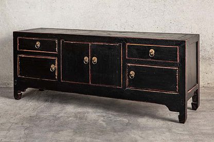 Antique TV stand (c.1920)-AM01014-Side