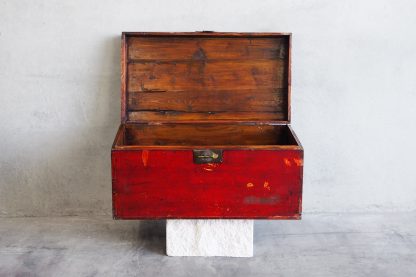 Antique Wooden Chest (c.1860)-AM01021-Open