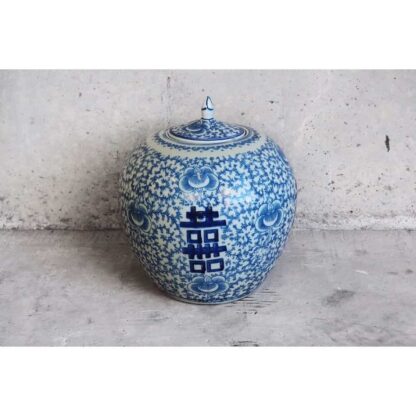 Vase oriental bleu