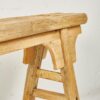 Banco antiguo para recibidor de madera de olmo