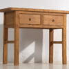 Consola de madera antigua maciza para recibidor