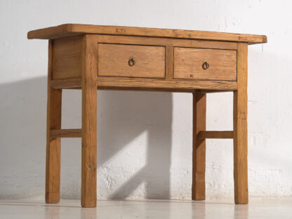 Consola de madera antigua maciza para recibidor