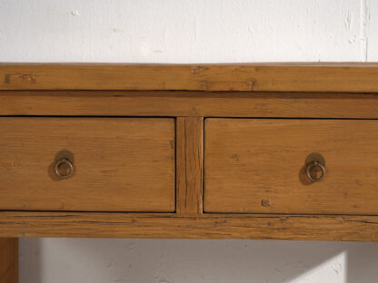 Wooden Console Table in Reclaimed Solid Elm Wood - Image 11