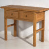 Consola de madera antigua maciza para recibidor