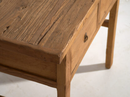 Wooden Console Table in Reclaimed Solid Elm Wood - Image 4