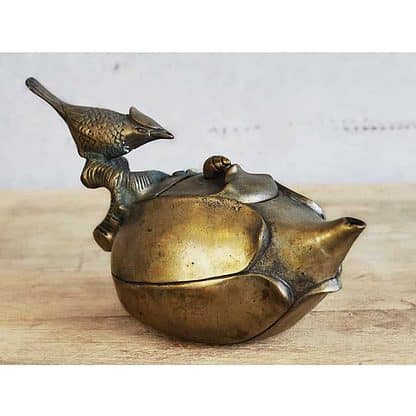 Antique bronze metal teapot (c.1890)