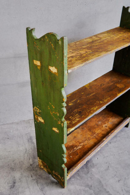 Antique bookcase with green patina (Austria, c.1920)