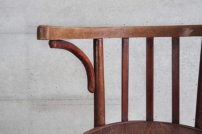 Silla con reposabrazos antigua Thonet (c.1900)