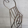 Silla modernista vintage de metal para jardín #2 (Francia, c.1930).