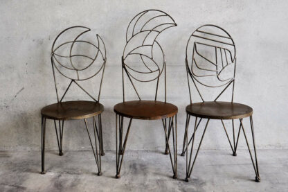 Ensemble de chaises modernistes Art Nouveau (France, vers 1930)