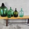 Ensemble de vases demijuan antiques