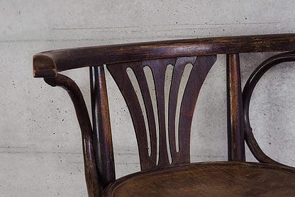 Silla bar Thonet con apoyabrazos (c.1900)