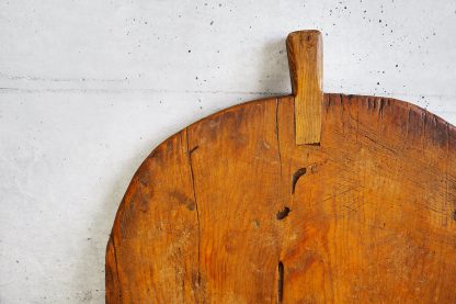 Antique solid wood chopping board (France, c.1920)