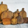 Ensemble de planches à découper en bois massif antique (France, vers 1920)