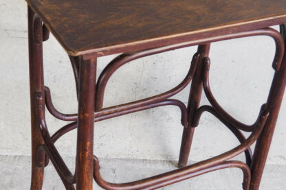 Antique Square Wooden Thonet Table (Austria, c.1900)