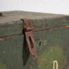 Cofre de madera verde antiguo (c.1910) #4