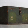 Cofre de madera verde antiguo (c.1910) #4