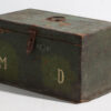 Cofre de madera verde antiguo (c.1910) #4