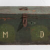 Cofre de madera verde antiguo (c.1910) #4