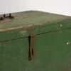 Cofre antiguo pequeño de madera color verde (c.1910) #6