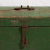 Cofre antiguo pequeño de madera color verde (c.1910) #6