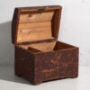 Arcón antiguo pequeño de madera color marrón (c.1900) #10