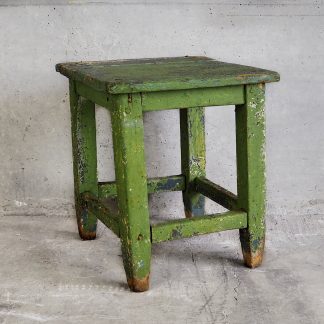 Antique green wooden table (Czech Rep., 1920)