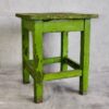 Antique Lime Green Solid Wood Table (Czech Rep., C.1920) # 18