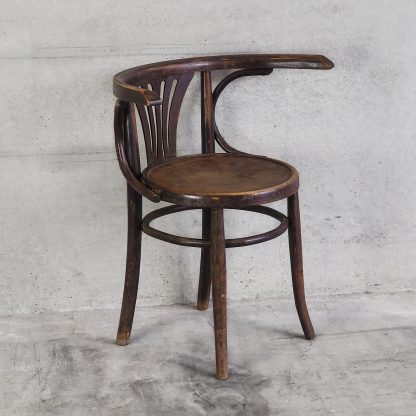 Silla bar Thonet con apoyabrazos (c.1900)