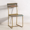 Silla vintage amarilla de jardin (c.1960) #6