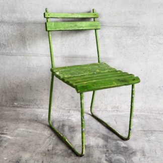 Vintage green outdoor chair c.1950