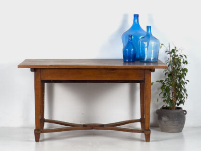 Mesa de comedor vintage de madera maciza (Francia, c.1940)