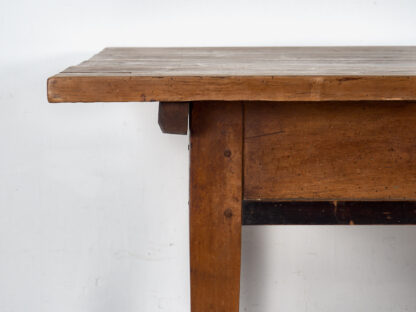 Mesa de comedor vintage de madera maciza (Francia, c.1940)