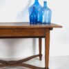 Mesa de comedor vintage de madera maciza (Francia, c.1940)