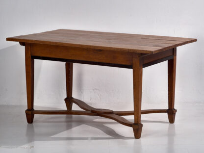 Mesa de comedor vintage de madera maciza (Francia, c.1940)