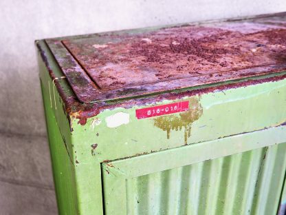 Vintage metallic green cabinet from an automotive factory (Austria c.1950).