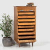 Archivador antiguo de madera maciza (Francia, c.1920)