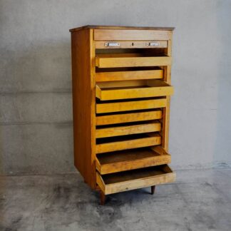 Archivador antiguo de madera (Francia, 1920)
