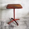 Antique red wrought iron pedestal (France, c.1920)