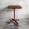 Antique red wrought iron pedestal (France, c.1920)