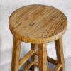 Antique Elm Wood Bar Stool