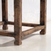 Table d'appoint carrée en bois massif ancien – Image 6