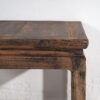 Table d'appoint carrée en bois massif ancien – Image 8