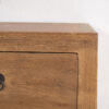 Table de chevet carrée en bois d'orme ancien – Image 7