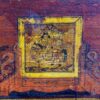 Antique Chinese chest with original floral illustrations from the Imperial Chinese period (China, c.1840).