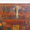 Antique Chinese chest with original floral illustrations from the Imperial Chinese period (China, c.1840).