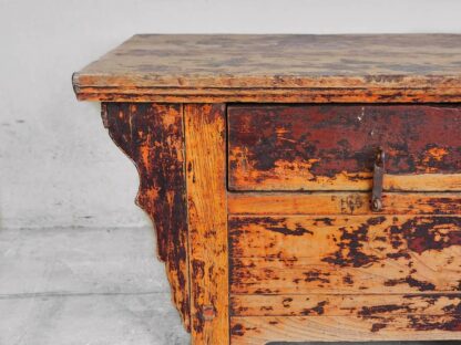 Antique Chinese side table with original drawer and dovetail assembly (China, c.1900)