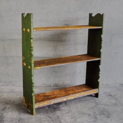 Antique bookcase with green patina (Austria, c.1920)