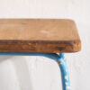Industrial Style Wood and Metal Stool 50 cm High (France, c.1950) - Image 6