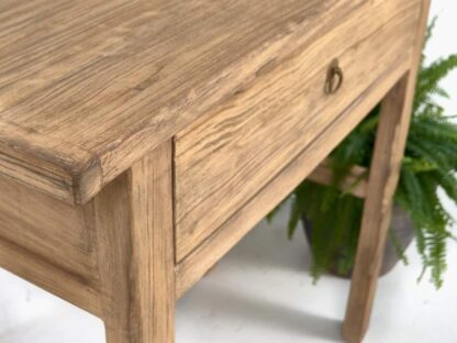Consola de madera antigua de olmo para recibidor